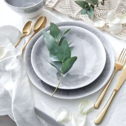 4x Frühstücksteller Ø23cm ATLANTIS In Grau 21 4x Frühstücksteller Ø23cm ATLANTIS In Grau -Butlers butlers 4x fruhstucksteller o23cm atlantis in grau 9