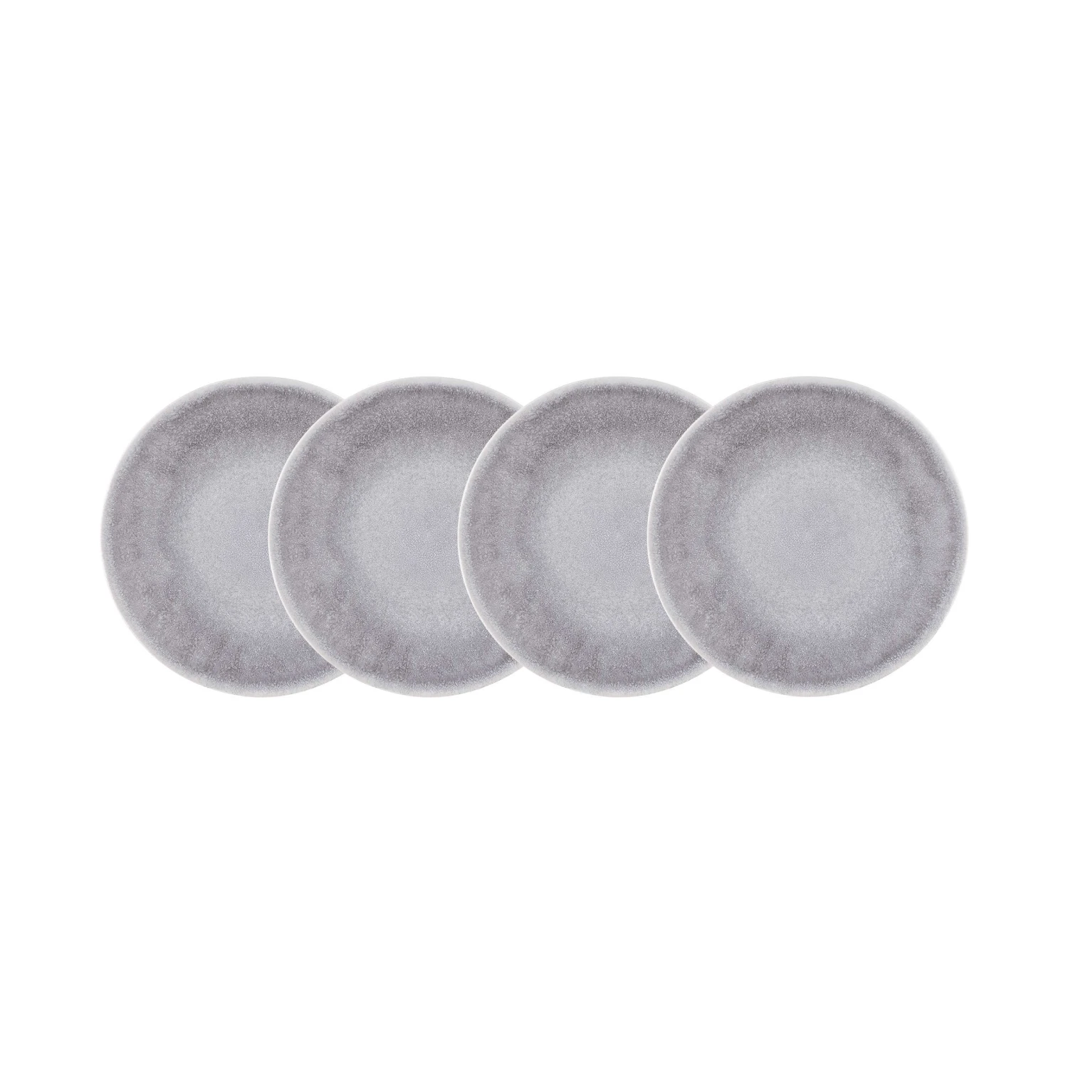 4x Frühstücksteller Ø23cm ATLANTIS In Grau 1 4x Frühstücksteller Ø23cm ATLANTIS In Grau