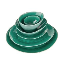 4x Schale 600ml DE LA ROYA In Dunkelgrün -Butlers butlers 4x schale 600ml de la roya in dunkelgrun 4