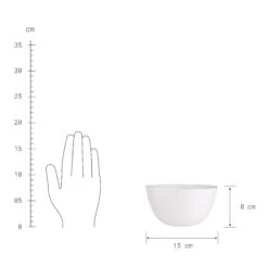 4x Schale 600ml NATIVE In Weiß -Butlers butlers 4x schale 600ml native in weiss 4