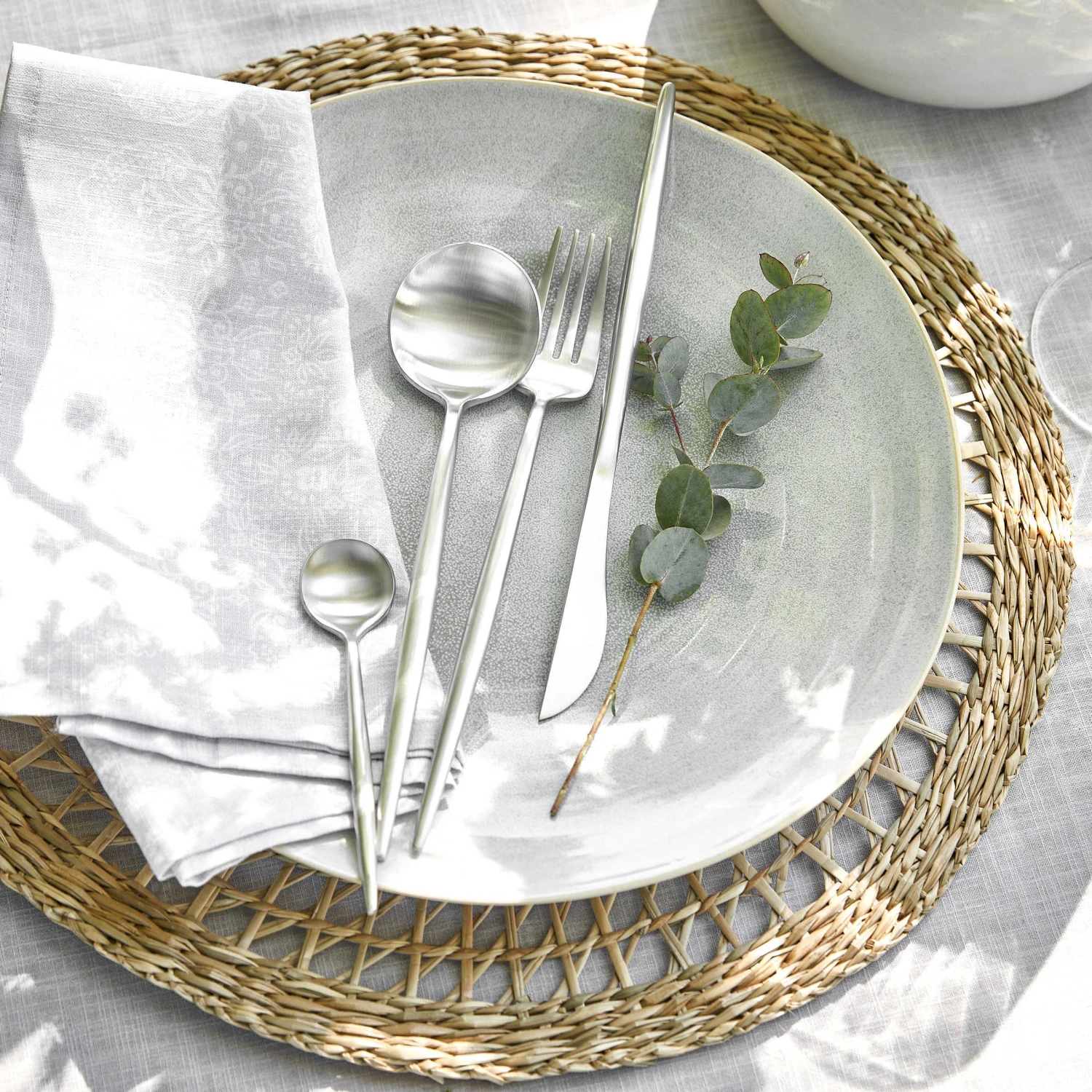 Besteck-Set 4-tlg. Matt STILETTO In Silber 7 Besteck-Set 4-tlg. Matt STILETTO In Silber – Bild 7