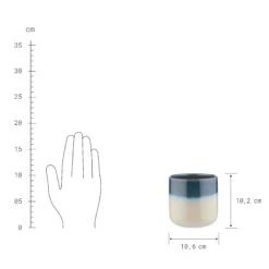 Blumentopf Ø11cm HORIZON In Dunkelblau 5 Blumentopf Ø11cm HORIZON In Dunkelblau -Butlers butlers blumentopf o11cm horizon in dunkelblau 2