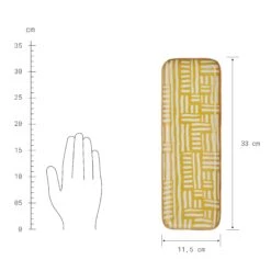 Dekotablett L 33 X B 12cm PATTERY In Gelb 10 Dekotablett L 33 X B 12cm PATTERY In Gelb -Butlers butlers dekotablett l 33 x b 12cm pattery in gelb 3