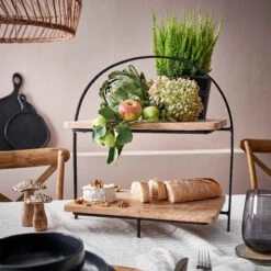 Etagere 2-stufig Höhe 45cm MANGO DAYS In Braun -Butlers butlers etagere 2 stufig hohe 45cm mango days in braun 5