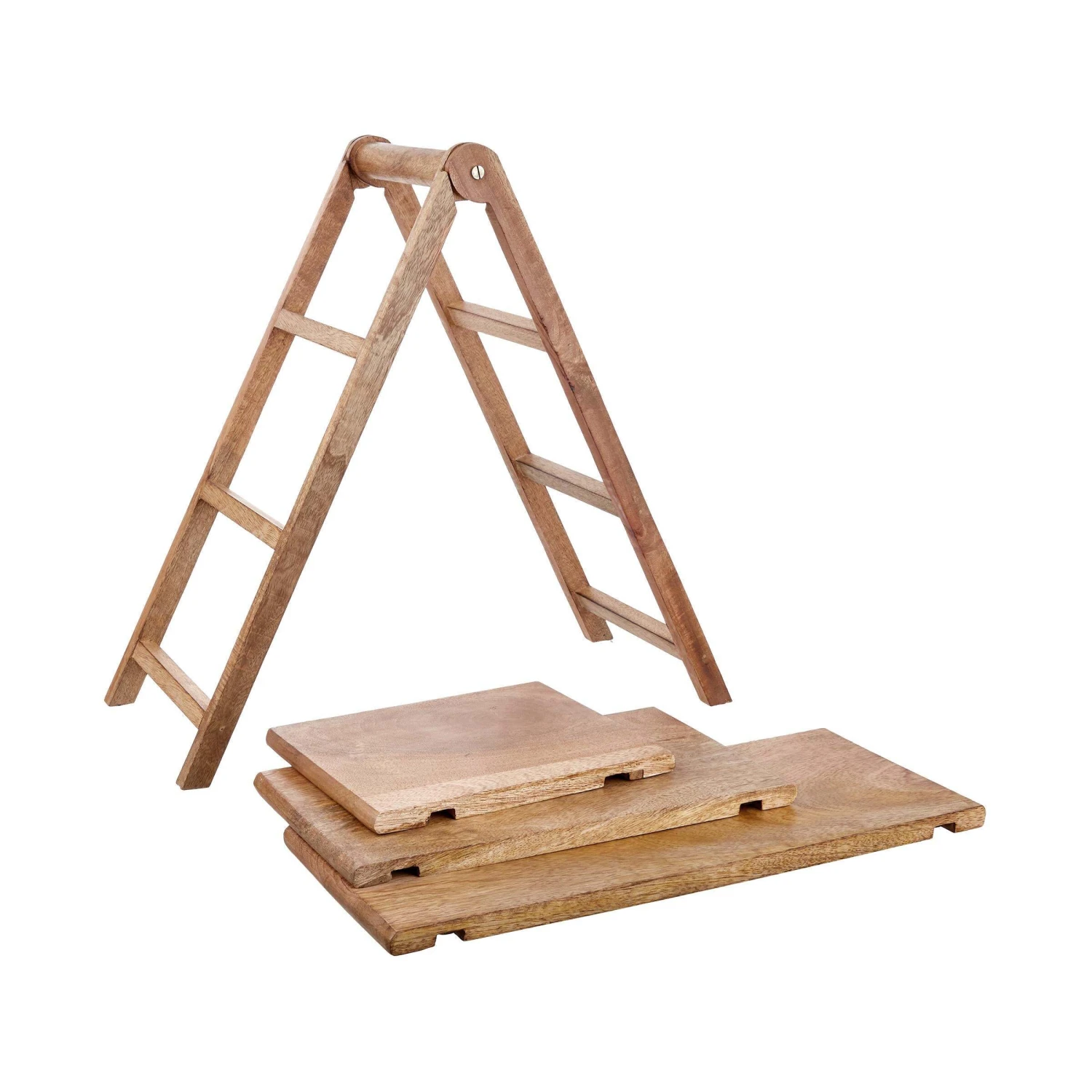 Etagere 3-stufig Höhe 48cm MANGO DAYS In Braun 6 Etagere 3-stufig Höhe 48cm MANGO DAYS In Braun – Bild 6