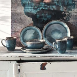 Butlers 11 Butlers -Butlers butlers geschirr set 16 tlg hilda in dunkelblau 1