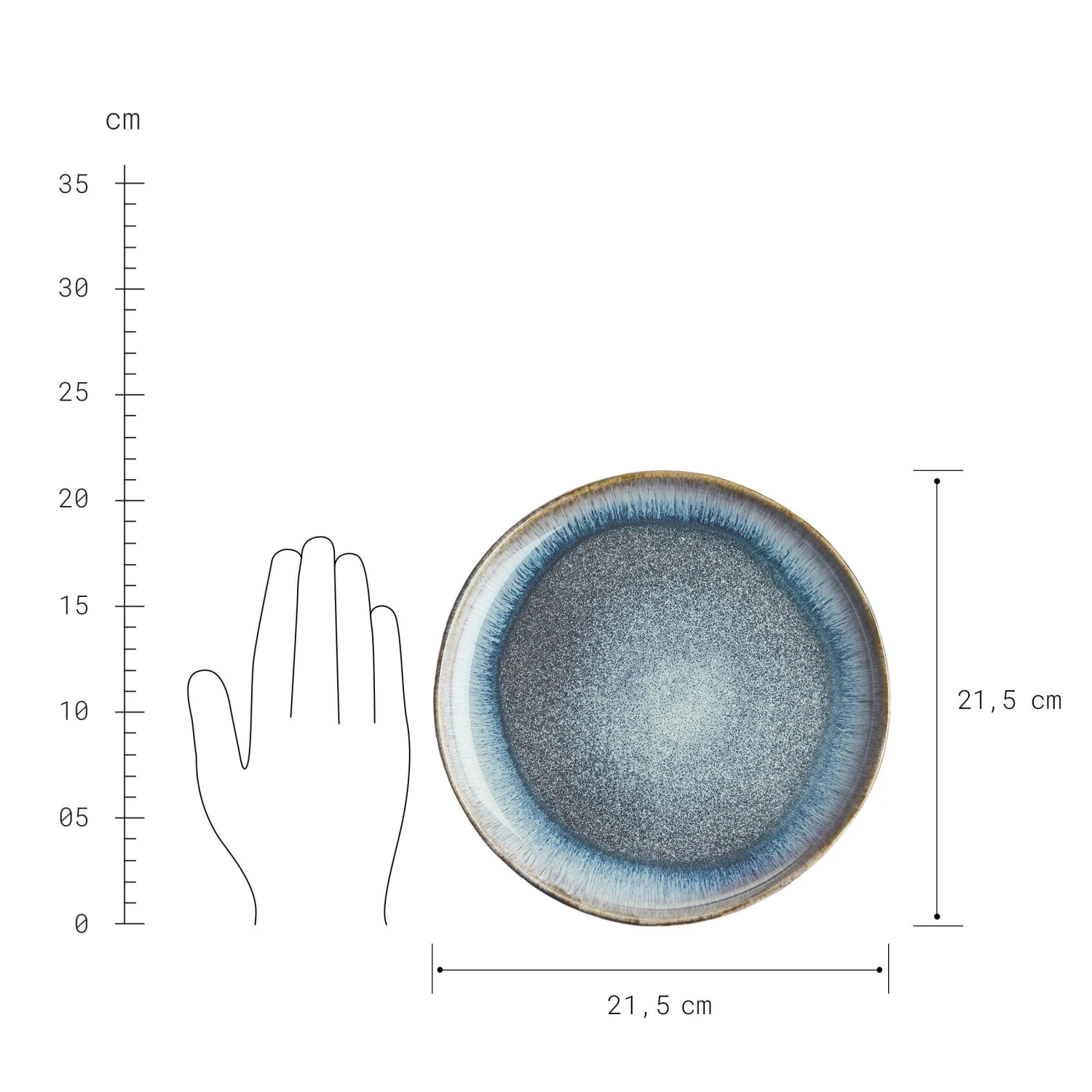 Geschirr-Set 16-tlg. HILDA In Dunkelblau 4 Geschirr-Set 16-tlg. HILDA In Dunkelblau – Bild 4