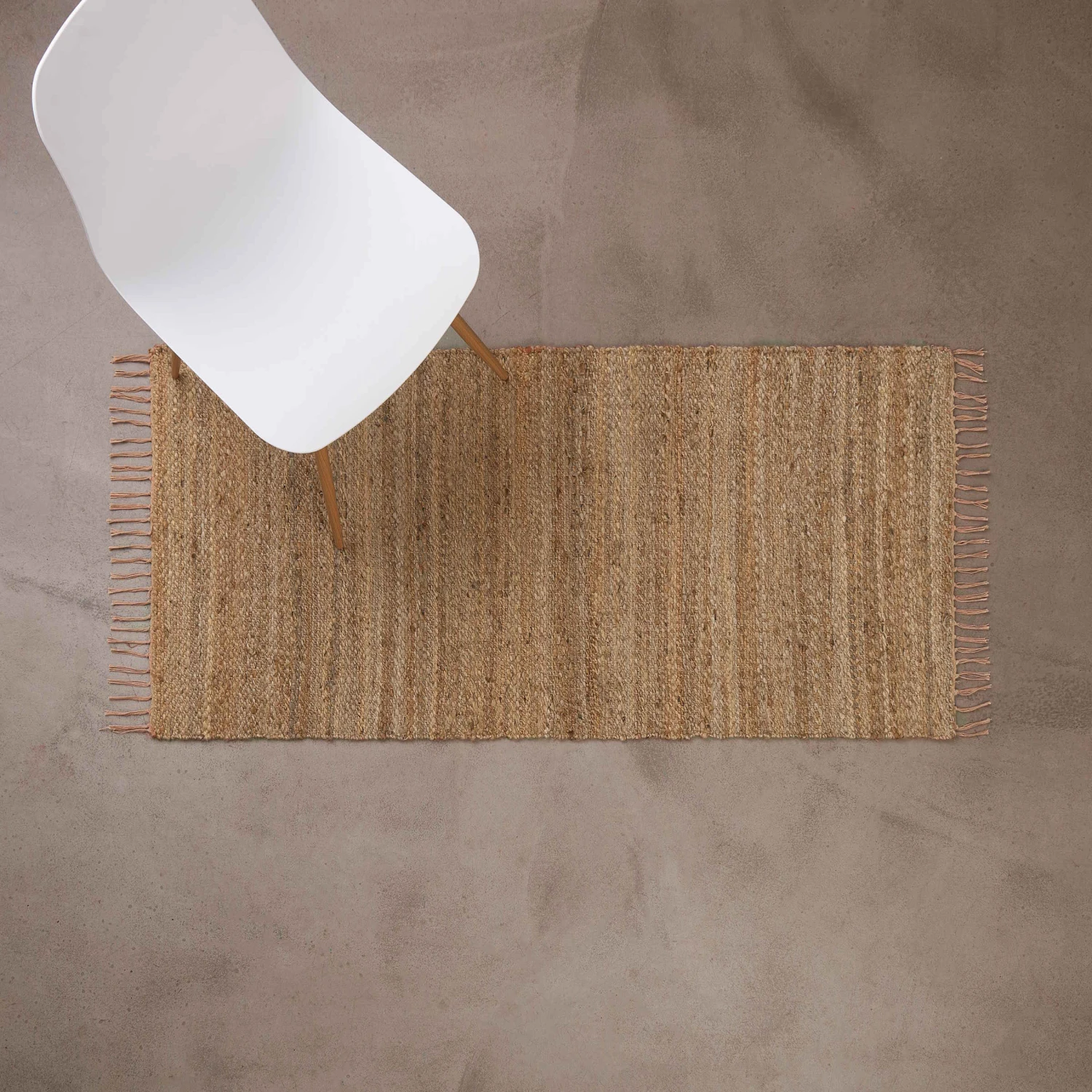 Hanf-Läufer Mit Fransen L 140 X B 70cm ALL NATURE In Natur 2 Hanf-Läufer Mit Fransen L 140 X B 70cm ALL NATURE In Natur – Bild 2