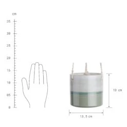 Hänge-Blumentopf Ø14cm HORIZON In Hellgrün -Butlers butlers hange blumentopf o14cm horizon in hellgrun 2