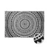 In- & Outdoor-Teppich Circles L 180 X B 118cm COLOUR CLASH In Schwarz-Weiß