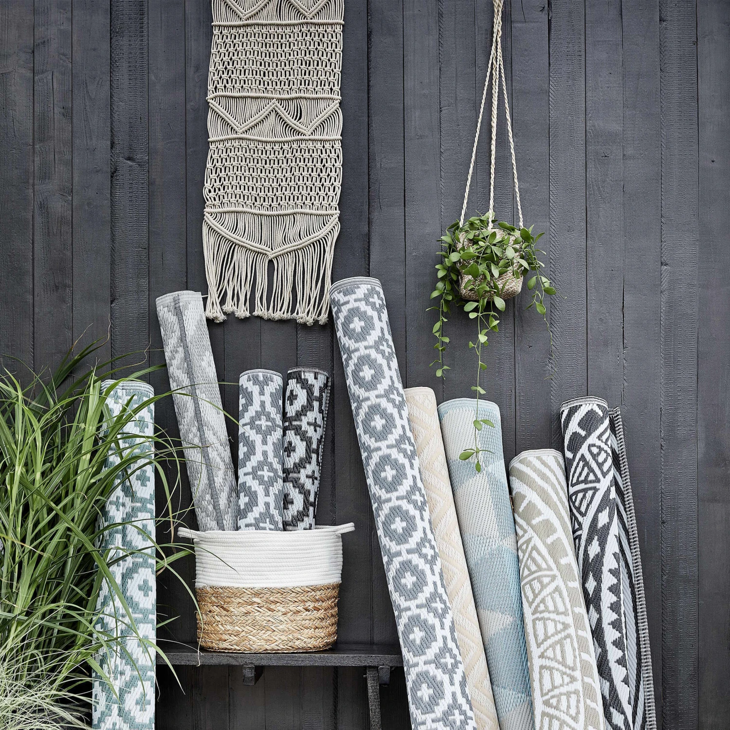 In- & Outdoor-Teppich Ethno L 150 X B 90cm COLOUR CLASH In Grau 7 In- & Outdoor-Teppich Ethno L 150 X B 90cm COLOUR CLASH In Grau – Bild 7