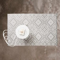 In- & Outdoor-Teppich Ethno L 180 X B 120cm COLOUR CLASH In Grau -Butlers butlers in and outdoor teppich ethno l 180 x b 120cm colour clash in grau 3