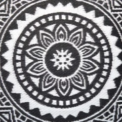 In- & Outdoor-Teppich Ø150cm COLOUR CLASH In Schwarz-Weiß -Butlers butlers in and outdoor teppich o150cm colour clash in schwarz weiss 3