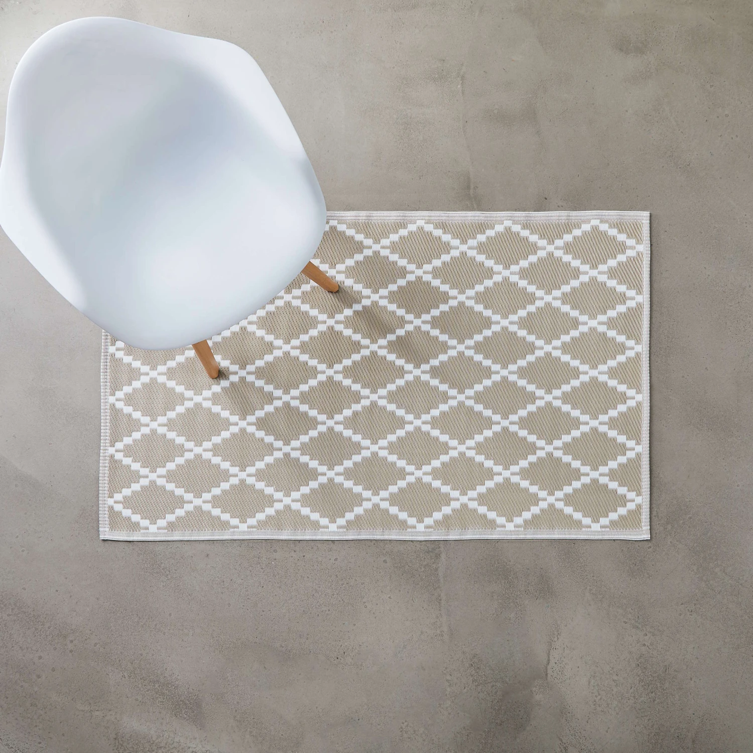 In- & Outdoor-Teppich Rauten L 150 X B 90cm COLOUR CLASH In Natur 3 In- & Outdoor-Teppich Rauten L 150 X B 90cm COLOUR CLASH In Natur – Bild 3