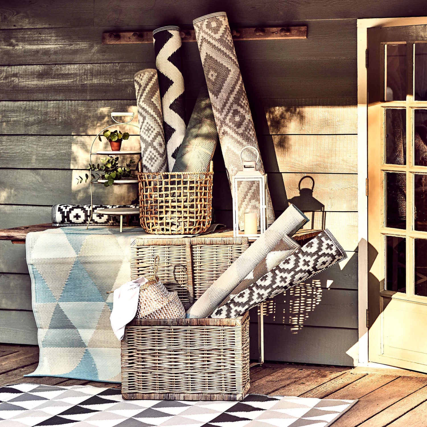 In- & Outdoor-Teppich Streifen L 180 X B 120cm COLOUR CLASH In Grau 6 In- & Outdoor-Teppich Streifen L 180 X B 120cm COLOUR CLASH In Grau – Bild 6