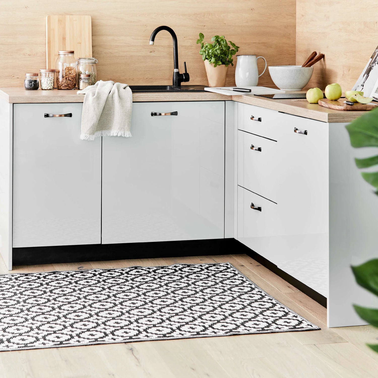 In- & Outdoorteppich Mosaik L 180 X B 120cm COLOUR CLASH In Schwarz 10 In- & Outdoorteppich Mosaik L 180 X B 120cm COLOUR CLASH In Schwarz – Bild 10