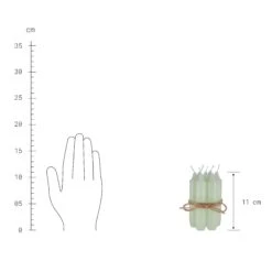 Kerzen-Set 7 Stück LITTLE LIGHT In Pastellgrün -Butlers butlers kerzen set 7 stuck little light in pastellgrun 2