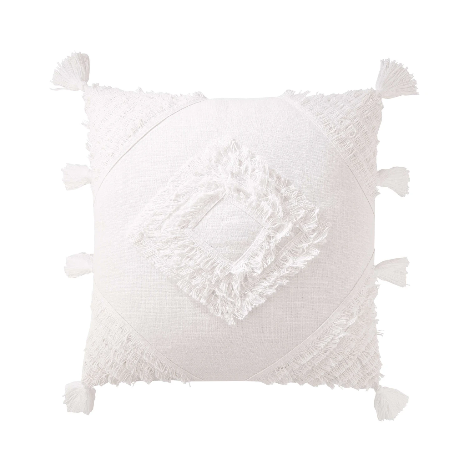 Kissen L 45 X B 45cm MAYAN RIVIERA In Weiß 1 Kissen L 45 X B 45cm MAYAN RIVIERA In Weiß