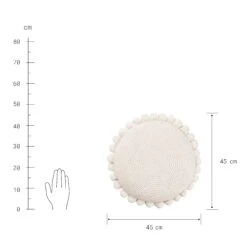 Kissen Ø45cm DAISY In Weiß 9 Kissen Ø45cm DAISY In Weiß -Butlers butlers kissen o45cm daisy in weiss 3