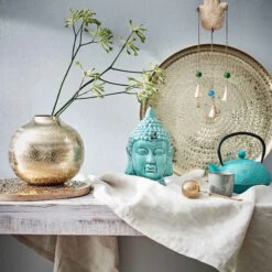 Kopf Höhe 23cm BUDDHA In Türkis -Butlers butlers kopf hohe 23cm buddha in turkis 6