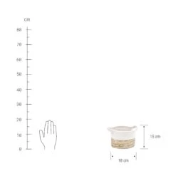 Korb Rund Ø18cm COTTON BRAID In Natur-Weiß -Butlers butlers korb rund o18cm cotton braid in natur weiss 3