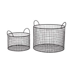 Korb Rund Ø30cm HOOP In Schwarz 7 Korb Rund Ø30cm HOOP In Schwarz -Butlers butlers korb rund o30cm hoop in schwarz 3