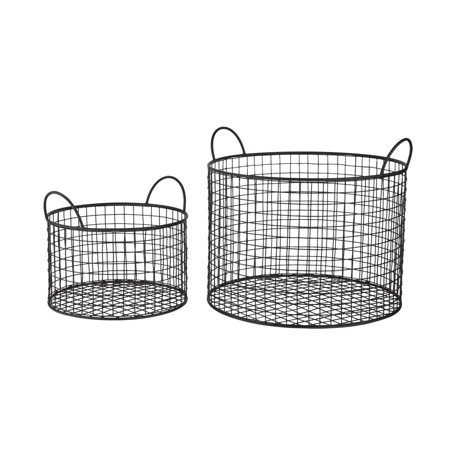 Korb Rund Ø30cm HOOP In Schwarz 4 Korb Rund Ø30cm HOOP In Schwarz – Bild 4