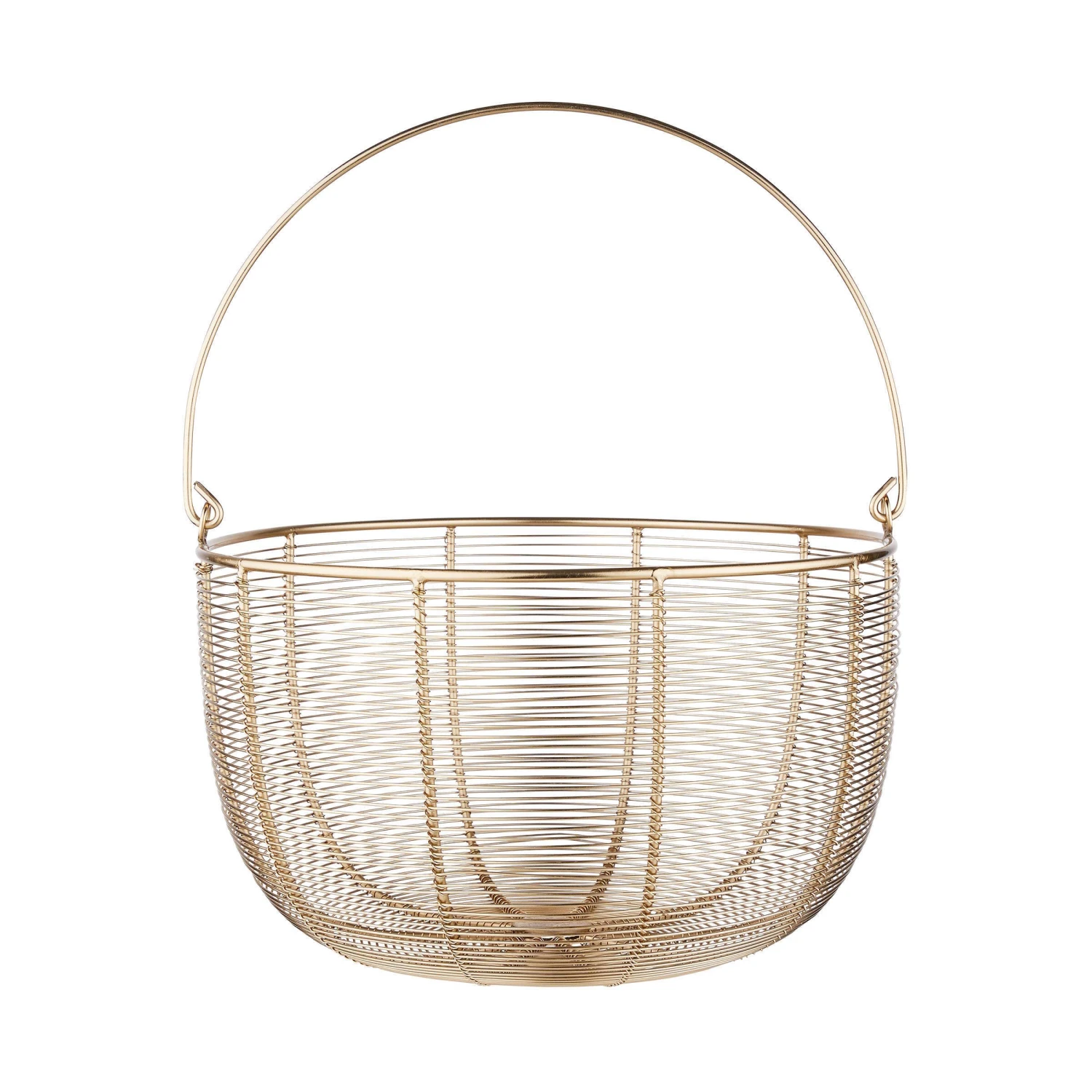 Korb Rund Ø30cm MORGAN In Gold 1 Korb Rund Ø30cm MORGAN In Gold