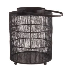 Laterne Höhe 33cm JAPANDI In Schwarz