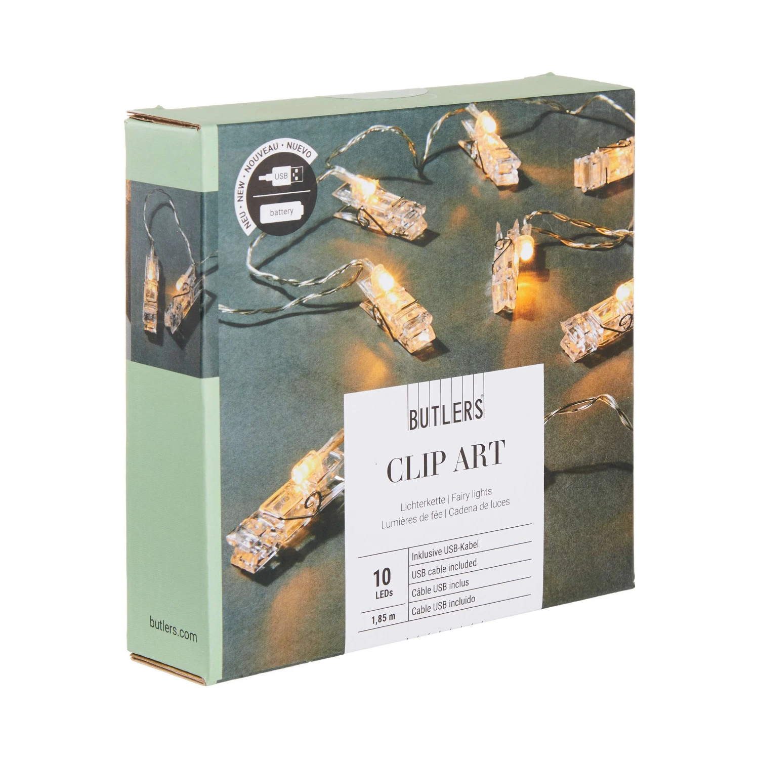 LED-Klammern 10 Lichter Mit USB-Batteriefach CLIP ART In Transparent 3 LED-Klammern 10 Lichter Mit USB-Batteriefach CLIP ART In Transparent – Bild 3