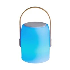 LED Leuchte Mit Bluetooth® Und Farbwechsel SOUND LOUNGE In Weiß-Hellbraun -Butlers butlers led leuchte mit bluetooth r und farbwechsel sound lounge in weiss hellbraun 6