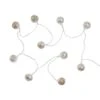 LED-Lichterkette Metallball 10 Lichter Mit USB-Batteriefach ORIENTAL LIGHTS In Silber