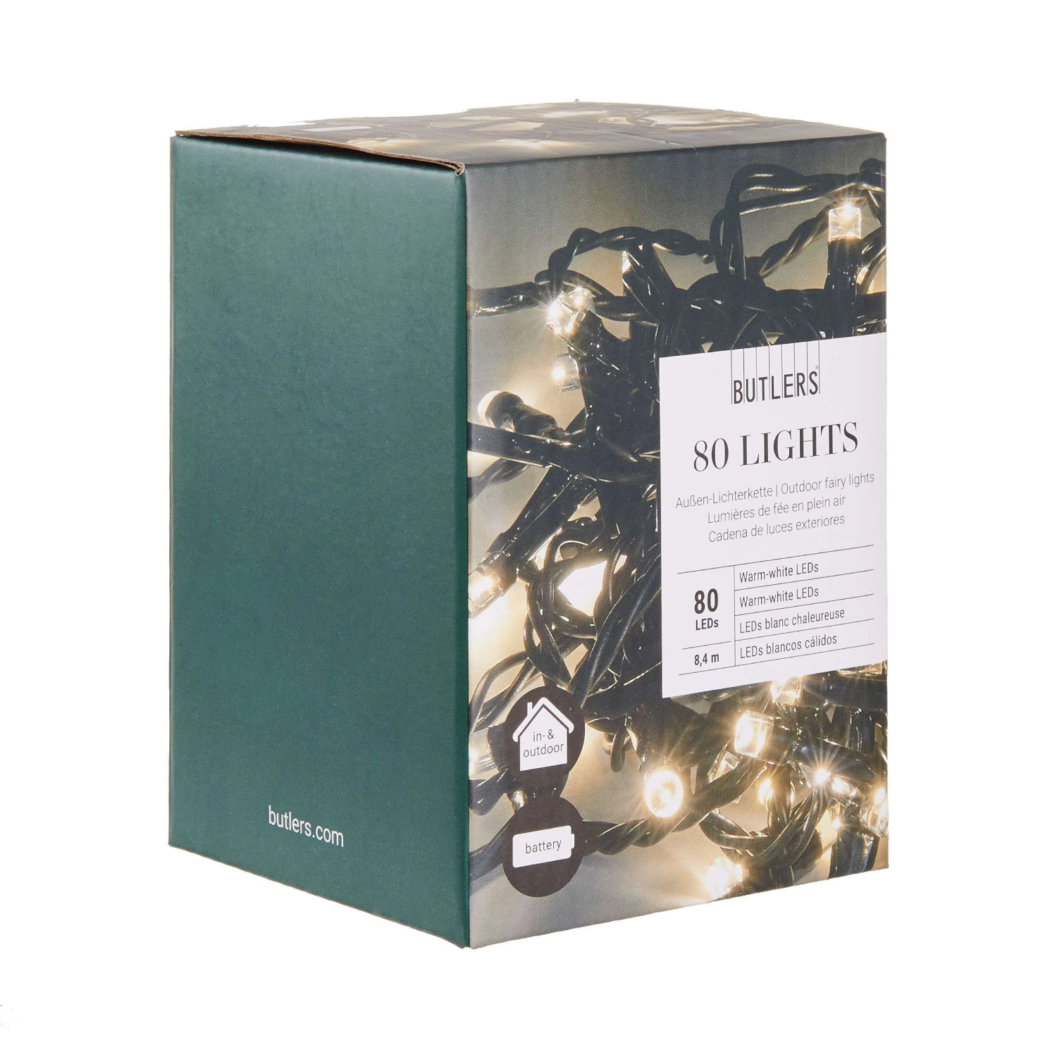 LED Outdoor Lichterkette 80 Lichter 80 LIGHTS In Schwarz 3 LED Outdoor Lichterkette 80 Lichter 80 LIGHTS In Schwarz – Bild 3