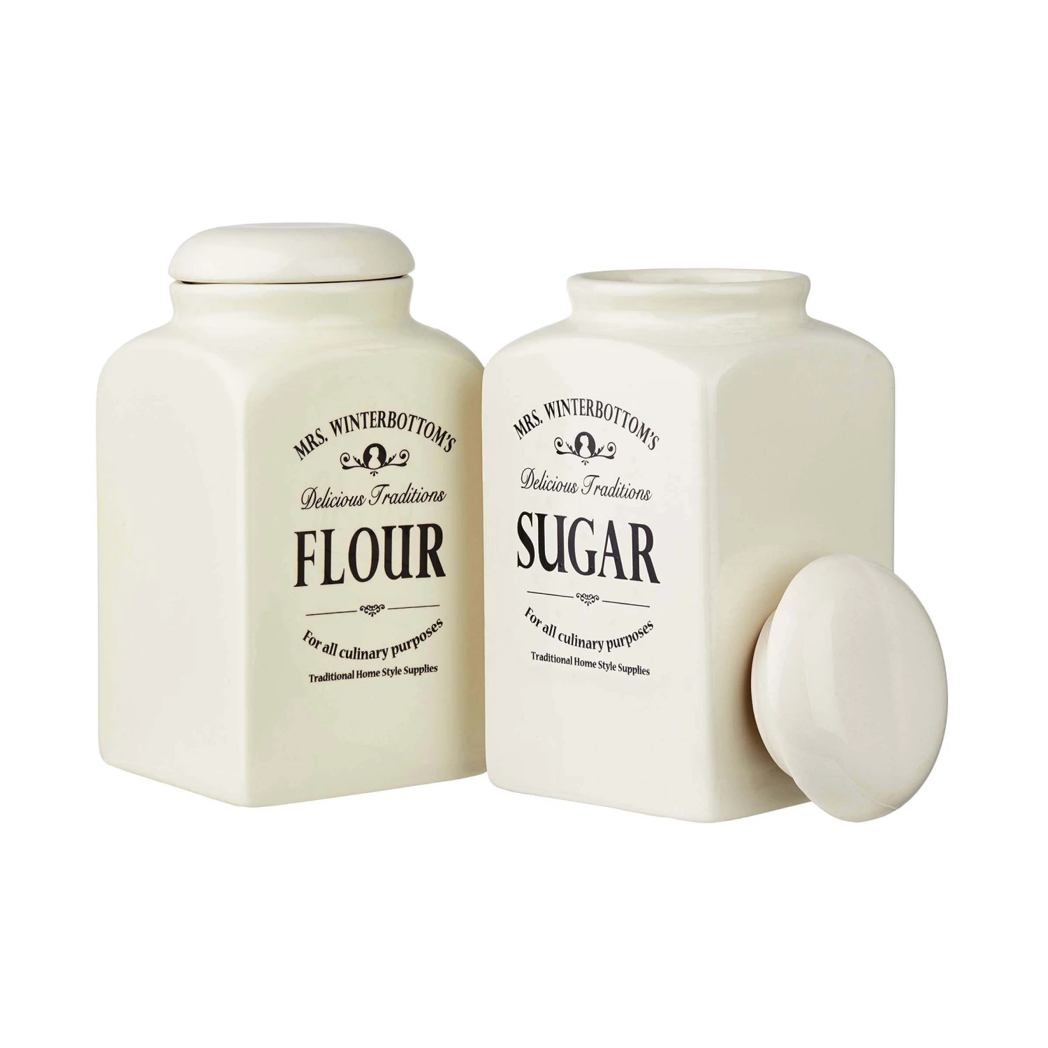 Mehl- & Zuckerdose MRS. WINTERBOTTOM'S In Creme 7 Mehl- & Zuckerdose MRS. WINTERBOTTOM'S In Creme – Bild 7