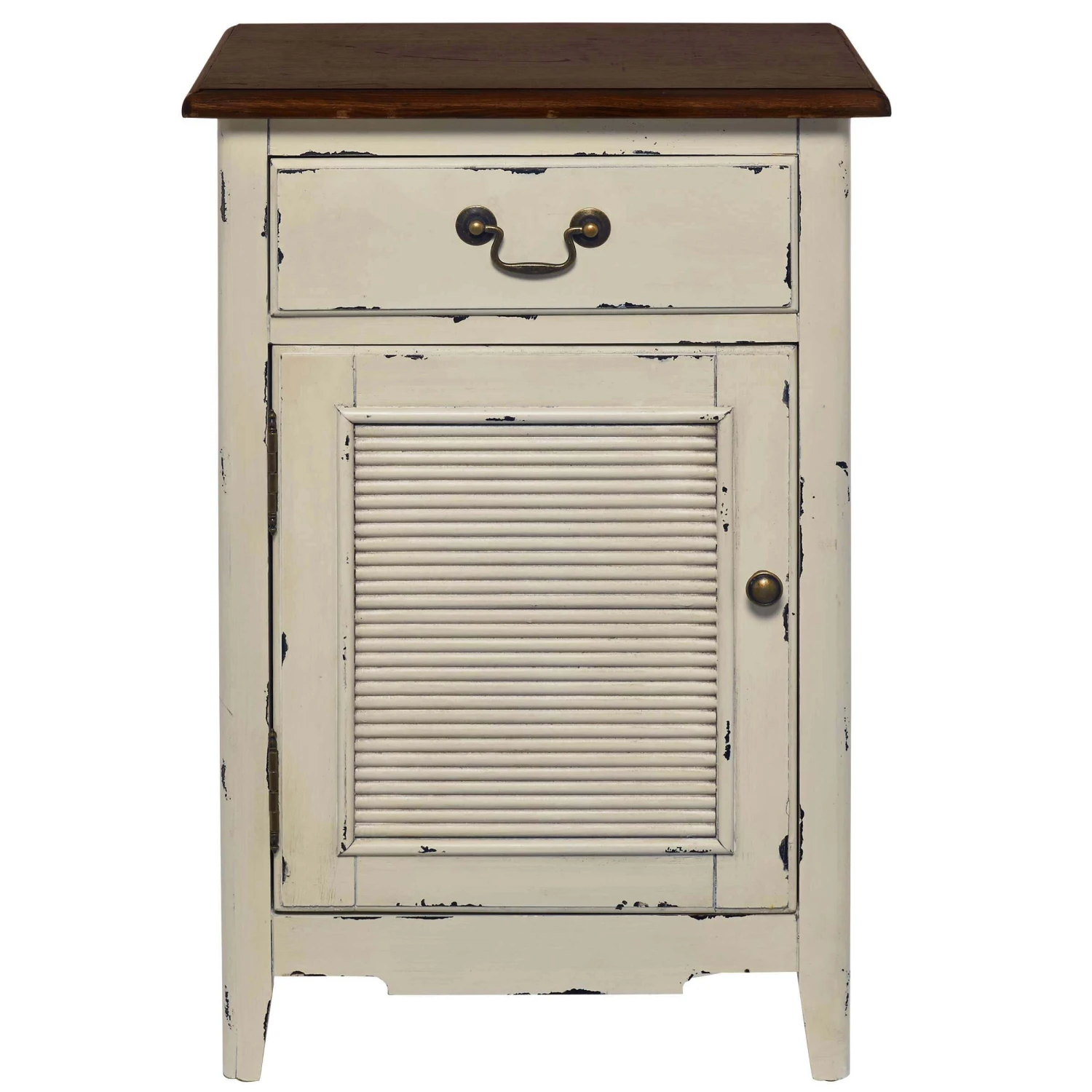 Nachttisch CABOTT COVE In Creme-Braun 3 Nachttisch CABOTT COVE In Creme-Braun – Bild 3