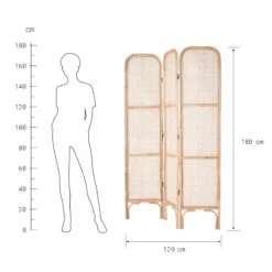 Paravent Aus Rattan L 120 X H 180cm BOHO LOUNGE In Natur 14 Paravent Aus Rattan L 120 X H 180cm BOHO LOUNGE In Natur -Butlers butlers paravent aus rattan l 120 x h 180cm boho lounge in natur 2