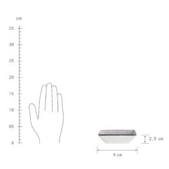 Schale Eckig 50ml DIM SUM In Schwarz-Weiß -Butlers butlers schale eckig 50ml dim sum in schwarz weiss 3