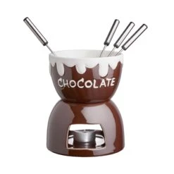 Schokoladenfondue 6-tlg. CHOCOLATE LOVE In Dunkelbraun -Butlers butlers schokoladenfondue 6 tlg chocolate love in dunkelbraun 2