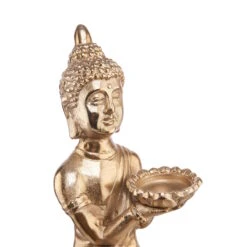 Statue Mit Kerzenteller Höhe 44cm BALI In Gold 12 Statue Mit Kerzenteller Höhe 44cm BALI In Gold -Butlers butlers statue mit kerzenteller hohe 44cm bali in gold 5