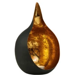 Teelichthalter Höhe 20cm DELIGHT In Schwarz-Gold -Butlers butlers teelichthalter hohe 20cm delight in schwarz gold 2