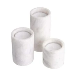 Teelichthalter-Set 3-tlg. MARBLE In Weiß 10 Teelichthalter-Set 3-tlg. MARBLE In Weiß -Butlers butlers teelichthalter set 3 tlg marble in weiss 2