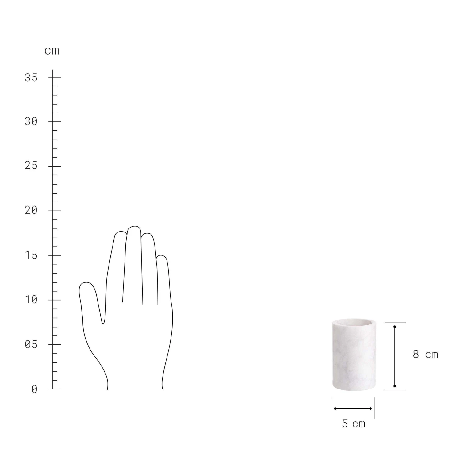 Teelichthalter-Set 3-tlg. MARBLE In Weiß 5 Teelichthalter-Set 3-tlg. MARBLE In Weiß – Bild 5