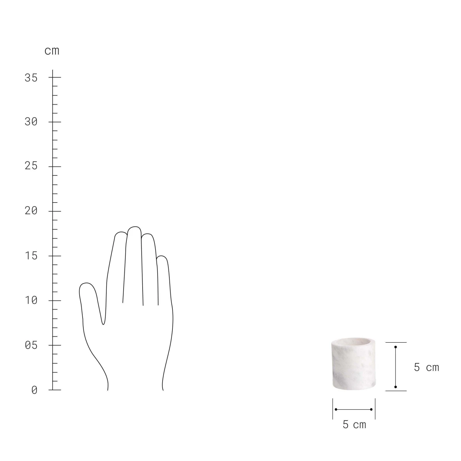Teelichthalter-Set 3-tlg. MARBLE In Weiß 6 Teelichthalter-Set 3-tlg. MARBLE In Weiß – Bild 6