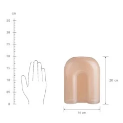 Vase Bogen Höhe 20cm SMOKY In Hellorange -Butlers butlers vase bogen hohe 20cm smoky in hellorange 3