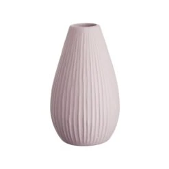 Vase Höhe 16cm RIFFLE In Rosa