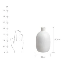 Vase Höhe 22cm FINJA In Weiß -Butlers butlers vase hohe 22cm finja in weiss 3