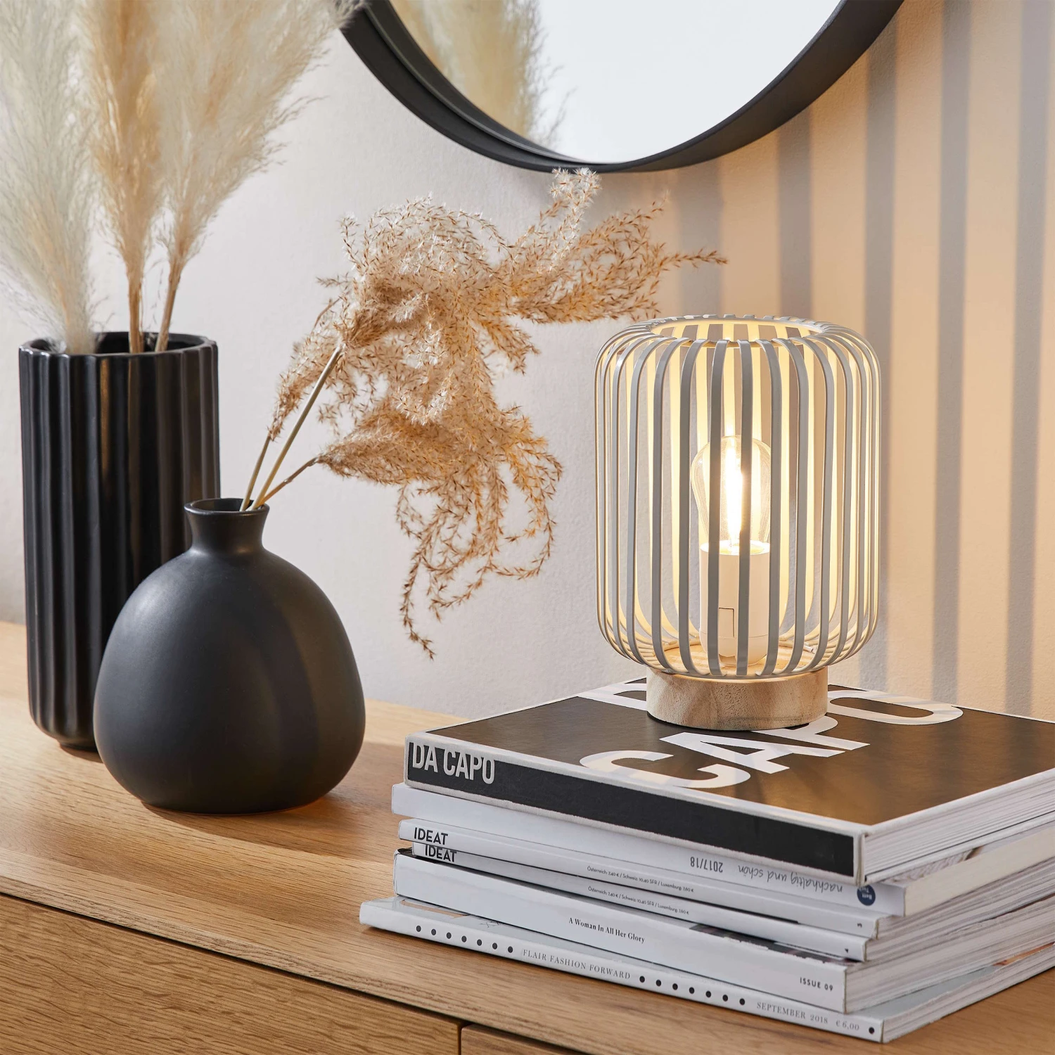 Vase Höhe 23cm LIV In Schwarz 4 Vase Höhe 23cm LIV In Schwarz – Bild 4