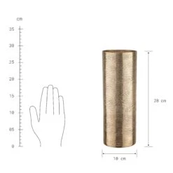 Vase Höhe 28cm AUREO In Gold -Butlers butlers vase hohe 28cm aureo in gold 3