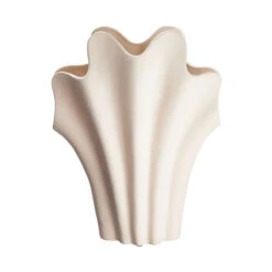 Butlers 50 Vase Höhe 46cm SHELL In Beige