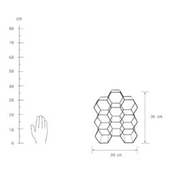 Weinregal Für 9 Flaschen L 36 X H 30cm CUBICLE In Schwarz -Butlers butlers weinregal fur 9 flaschen l 36 x h 30cm cubicle in schwarz 3